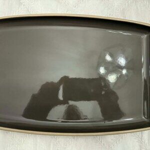 Pampered Chef retired Glazed Stoneware platter